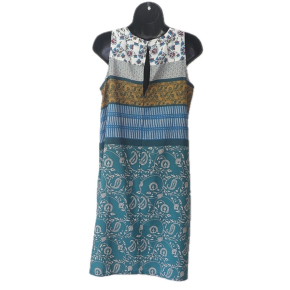 Patterned Silky Racerback Colorful Printed Mini Dress (Maeve for Anthropologie) - Picture 2 of 3